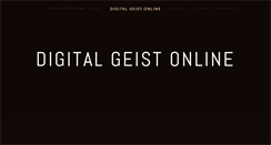 Desktop Screenshot of digitalgeist.com