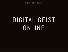 Tablet Screenshot of digitalgeist.com